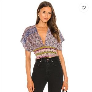 Free People Next Vacation Top in Black Combo Seen on Cobra Kai